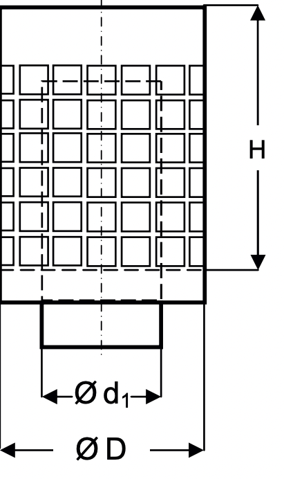 DKDM-100 - Stalen dakkap - gegalvaniseerd - mesh - Ø 100mm